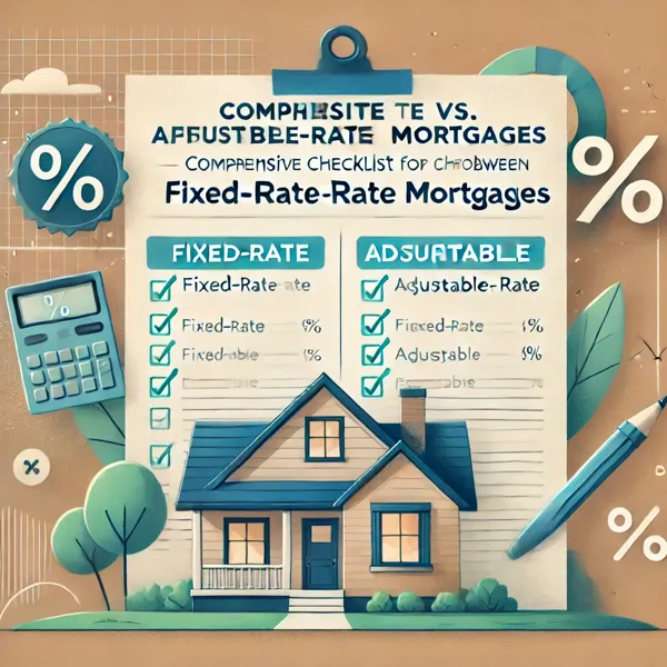 Comprehensive Checklist for Choosing Between Fixed-Rate and Adjustable-Rate Mortgages
