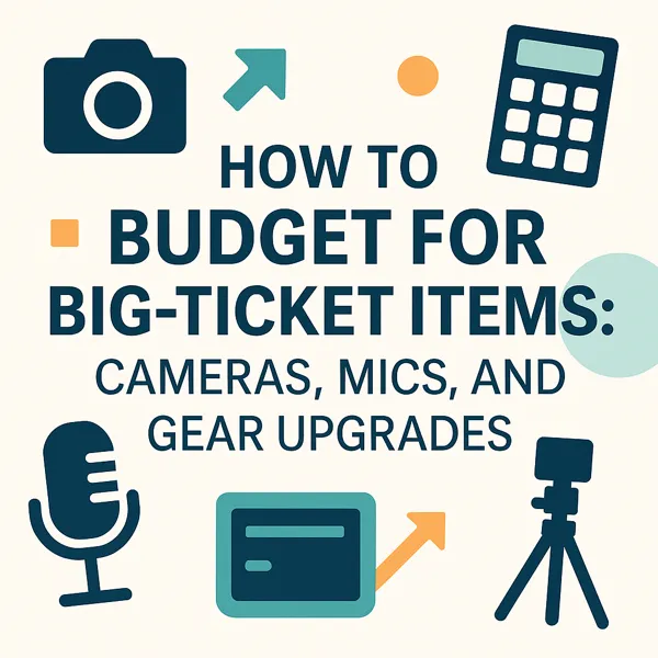 How to Budget for Big-Ticket Items – Cameras, Mics, and Gear Upgrades