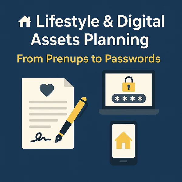 Lifestyle and Digital Assets Planning: From Prenups to Passwords