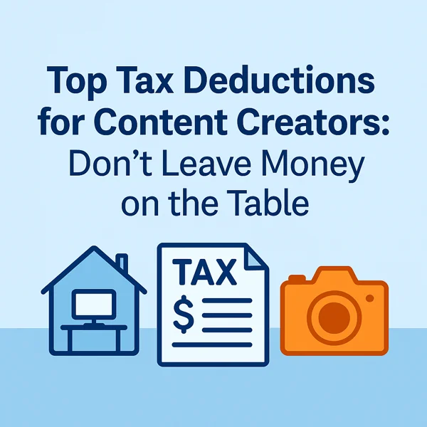 Top Tax Deductions for Content Creators – Don’t Leave Money on the Table