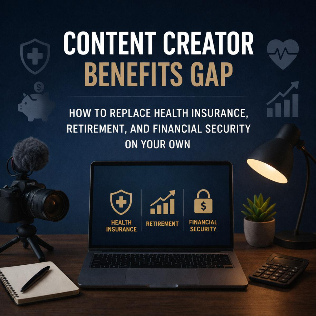 Content Creator Benefits Gap: How to Replace Health Insurance, Retirement, and Financial Security on Your Own
