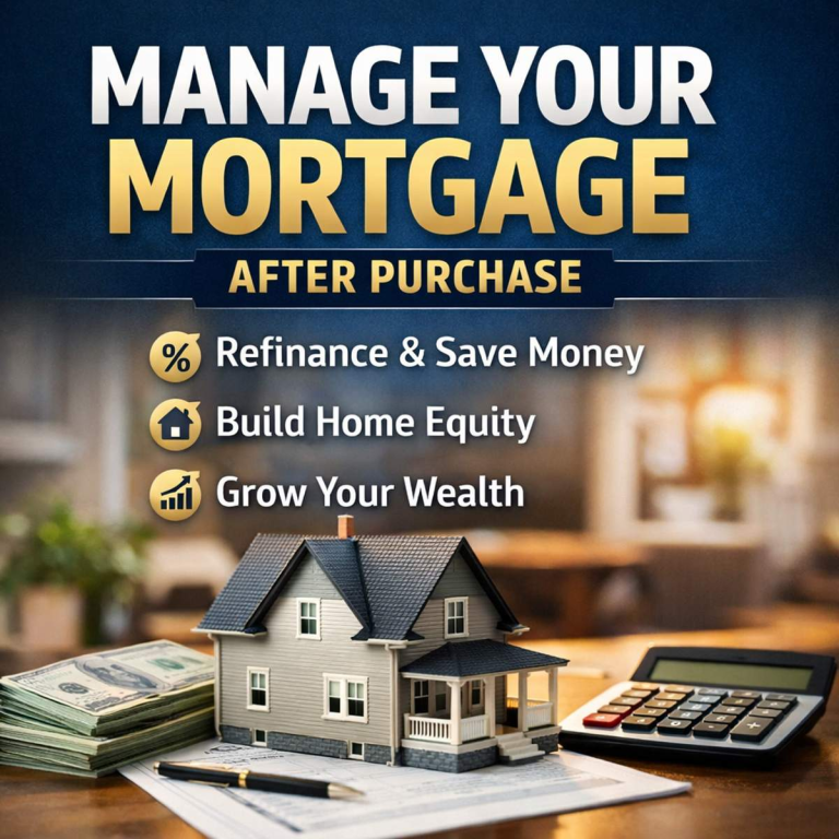 Manage your mortgage after purchase with strategies to save money, build home equity, and grow wealth